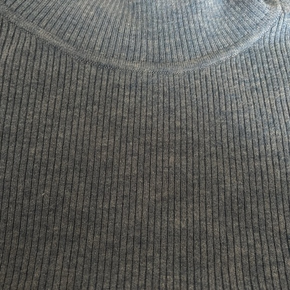 women’s blue turtleneck sweater vest - Picture 3 of 4